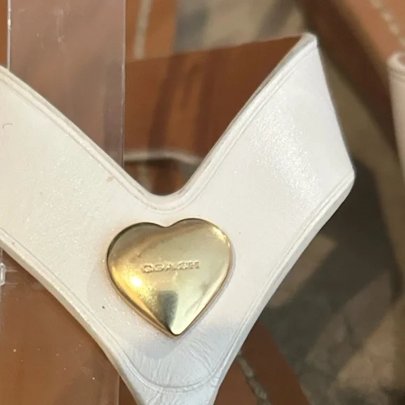 Coach Slip on Leather Sandals. Size 6.5 - Picture 2 of 7